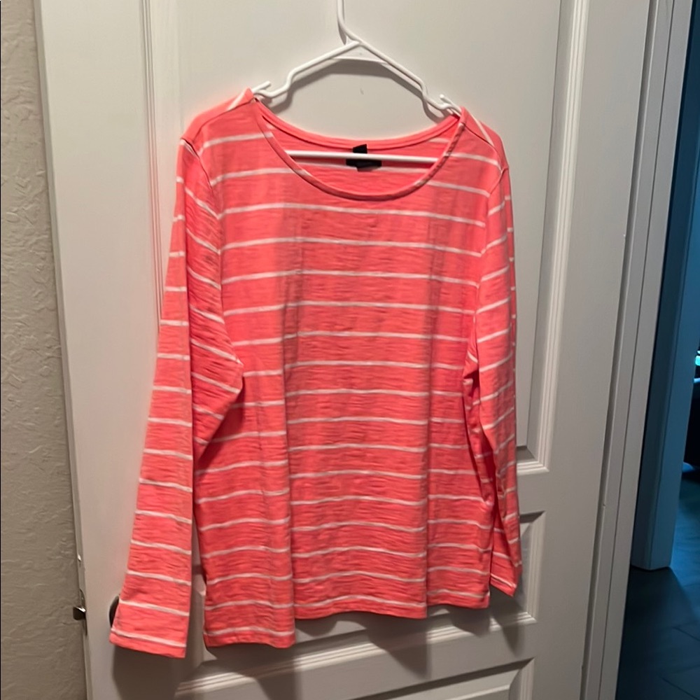 GAP Pink Long Sleeve Relaxed Tee